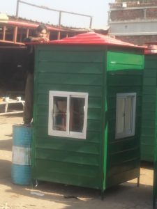 Fiberglass security guard cabin