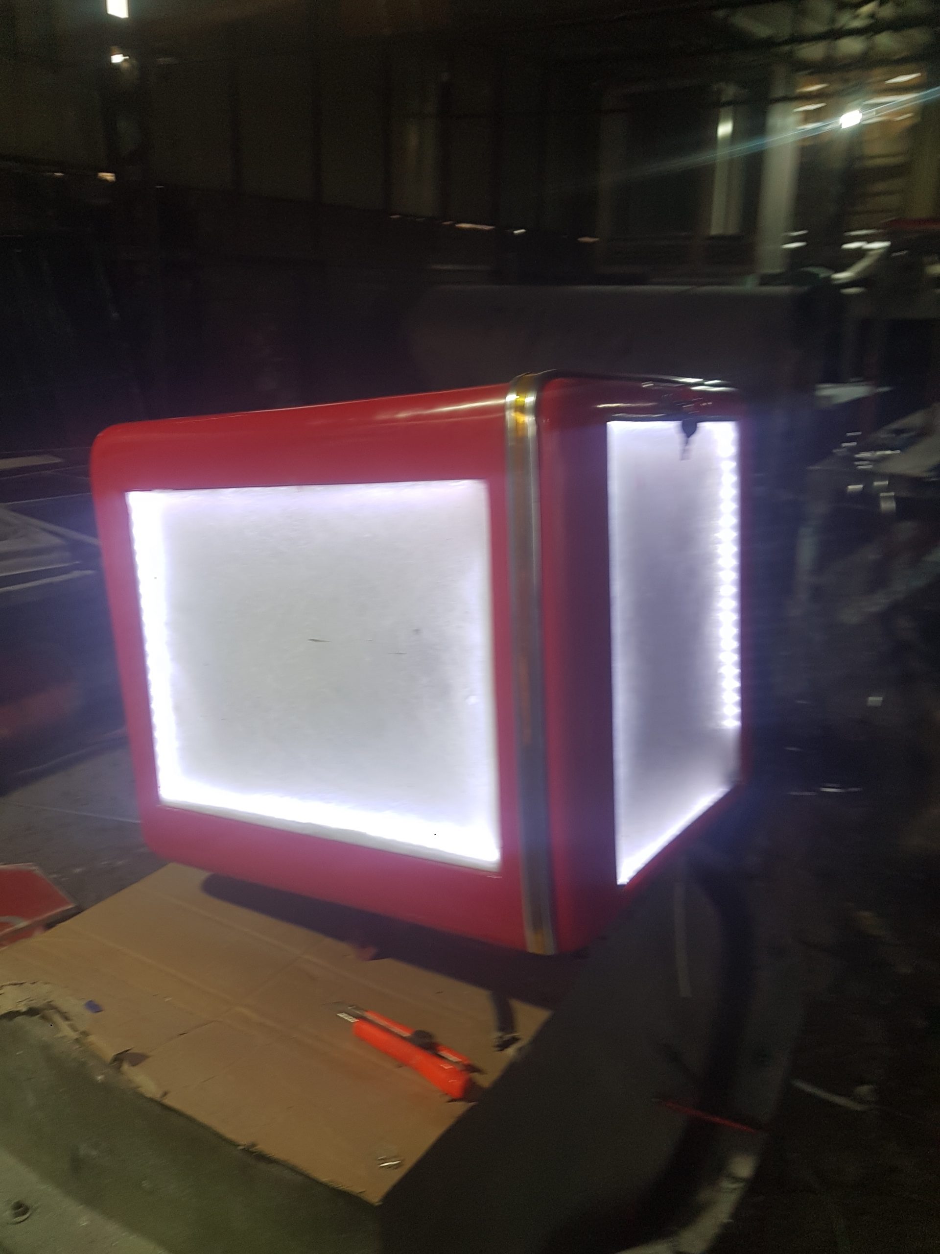 delivery box with led light