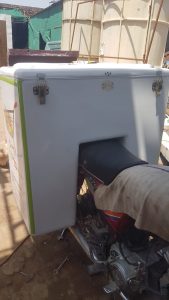 Fiberglass insulated delivery box